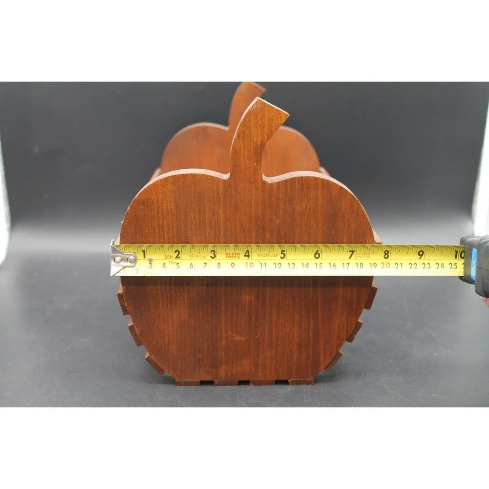 Vintage Wooden Apple Basket Crate Country Farmhouse Kitchen Cottagecore Decor